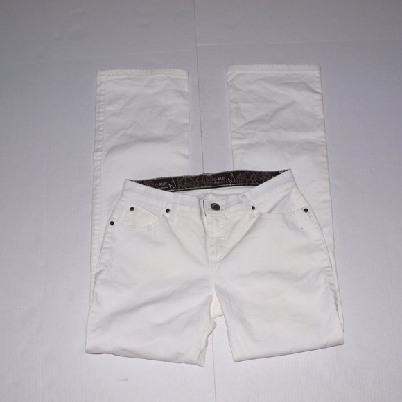 Wrangler Q-Baby Cream Color Jeans Women Size 27/3 X 34 - Picture 1 of 2